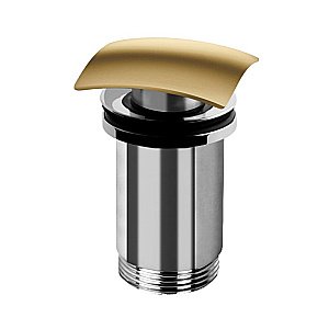 Донный клапан для раковины Cezares CZR-B-SCQ-SR золото брашированное купить в интернет-магазине сантехники Sanbest