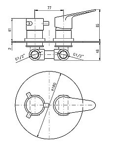 Смеситель для душа Rav-Slezak VICTORIA VI286K купить в интернет-магазине сантехники Sanbest