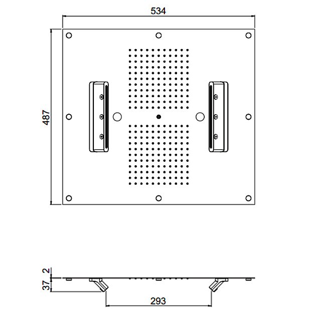 Верхний душ Carimali MyDream 23075XN-CRX купить в интернет-магазине сантехники Sanbest