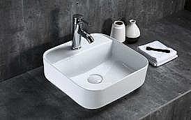 Раковина накладная Gid Geometrico 38,5 N9044 51165 белая купить в интернет-магазине Sanbest