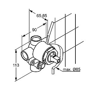Скрытая часть Kludi 38624N купить в интернет-магазине сантехники Sanbest