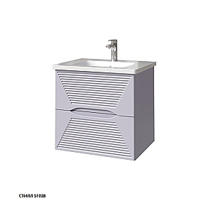 Тумба с раковиной Caprigo Modo-Terza 60 с интегрированной ручкой, цвет на выбор для ванной в интернет-магазине Sanbest