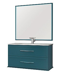 Тумба с раковиной Cezares TIFFANY 75 Blu Petrolio для ванной в интернет-магазине Sanbest