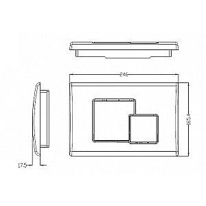 Кнопка для инсталляции WeltWasser WW MARBERG 507 SE GL-WT белая купить в интернет-магазине сантехники Sanbest