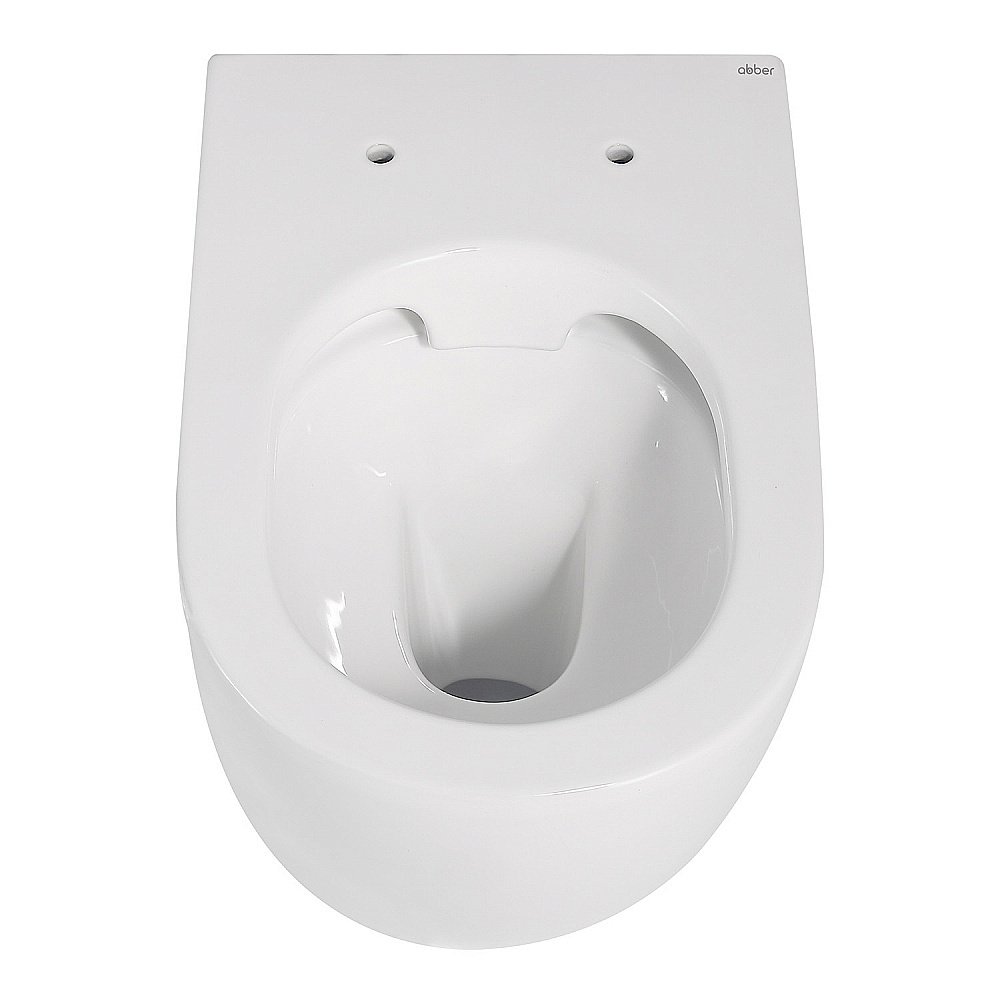 Унитаз ABBER Bequem AC1111 с крышкой микролифт, безободковый купить в интернет-магазине Sanbest