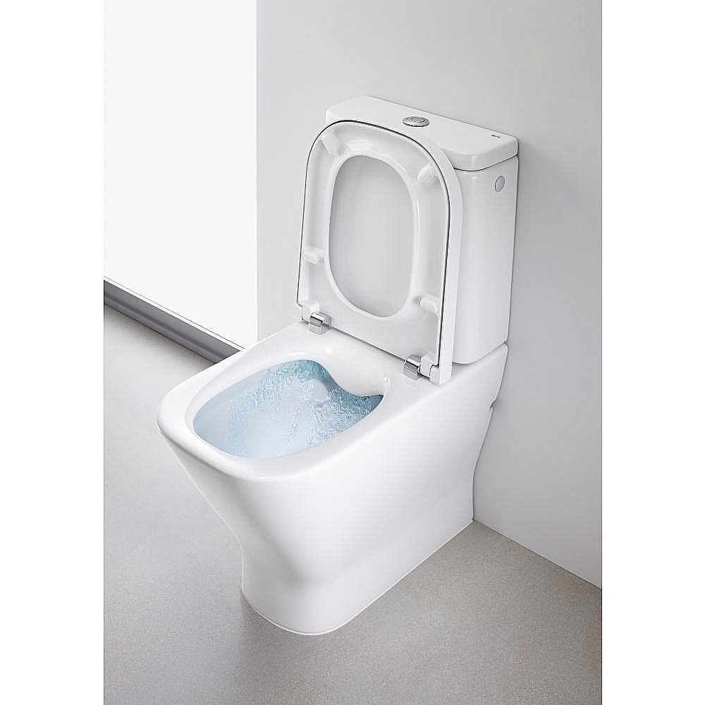 Унитаз напольный Roca The Gap 34273700H безободковый, с бачком купить в интернет-магазине Sanbest