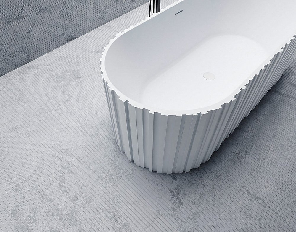 Ванна Abber Stein 170x75 AS9653 белая матовая купить в интернет-магазине Sanbest