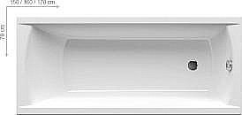 Ванна акриловая Ravak Classic N 170x70 купить в интернет-магазине Sanbest
