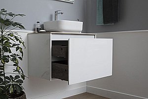 Тумба с раковиной Aquanet Nova Lite 242275 75 белый для ванной в интернет-магазине Sanbest