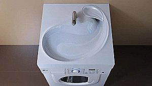 Раковина на стиральную машину Jorno Buta 60,5 4627173210348 белая купить в интернет-магазине Sanbest