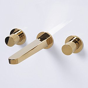 Смеситель для раковины WasserKRAFT Ems 7600 7645 золото купить в интернет-магазине сантехники Sanbest