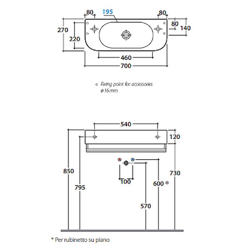Раковина подвесная Globo Forty3 70 SCT70.BI*0 белая купить в интернет-магазине Sanbest