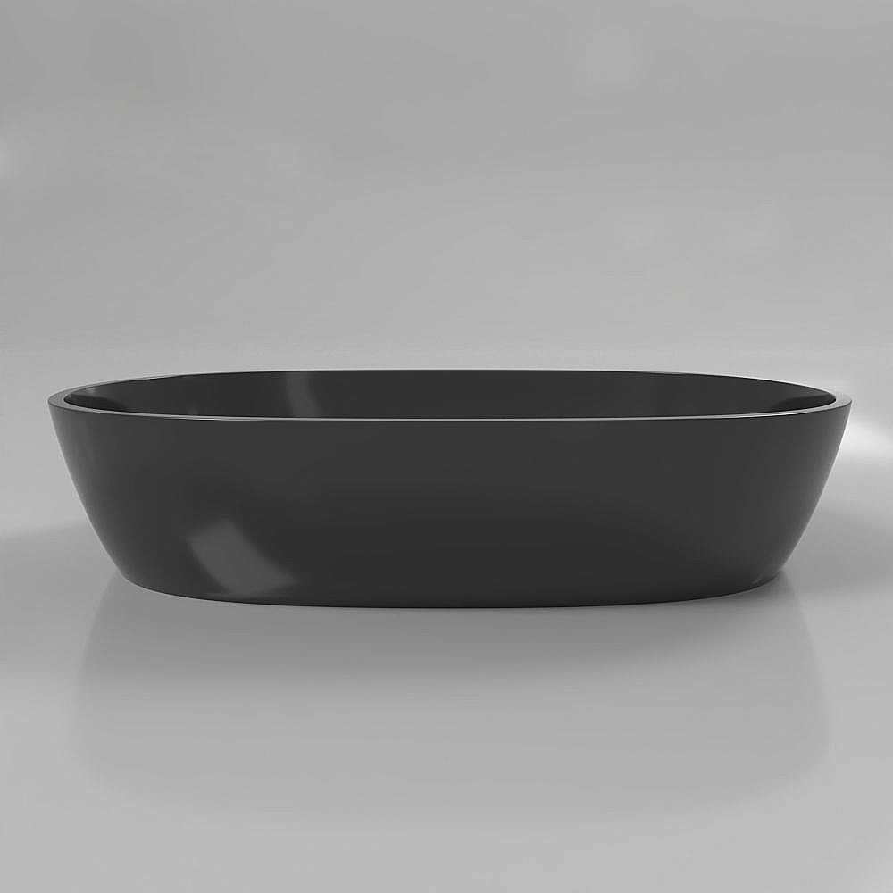 Раковина накладная WhiteCross Opal 56 0709.056038.101 черная купить в интернет-магазине Sanbest