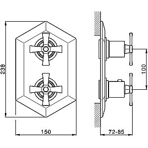 Термостат для душа Cisal Cherie CX0192006T купить в интернет-магазине сантехники Sanbest