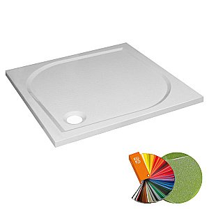 Душевой поддон Эстет Гамма 90x90 цвет по RAL c блестками купить в интернет-магазине Sanbest