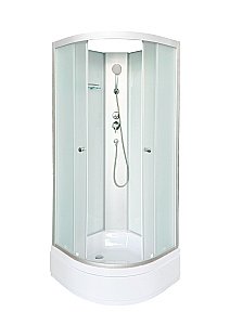 Душевая кабина DTO LM 790N 90х90 стекло матовое/профиль хром купить в интернет-магазине Sanbest