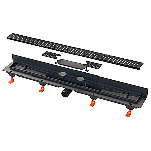 Душевой лоток Azario Medium 65 AZ-CH 650 MC черный купить в интернет-магазине Sanbest