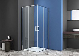 Душевой уголок CeramaLux CL902-100 стекло прозрачное/профиль хром купить в интернет-магазине Sanbest