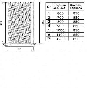 Зеркало Aquanet Форли 80х85 в ванную от интернет-магазине сантехники Sanbest