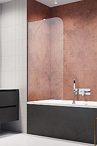 Шторка для ванны Radaway Torrenta PNJ 80 стекло прозрачное/профиль хром купить в интернет-магазине Sanbest