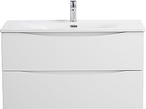 Тумба с раковиной BelBagno MARINO-CER-N-900-2C-SO-BO-P Bianco Opaco для ванной в интернет-магазине Sanbest