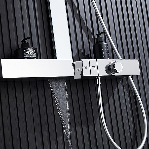 Душевая система Black&White Gravity 9005NC хром глянцевый купить в интернет-магазине сантехники Sanbest