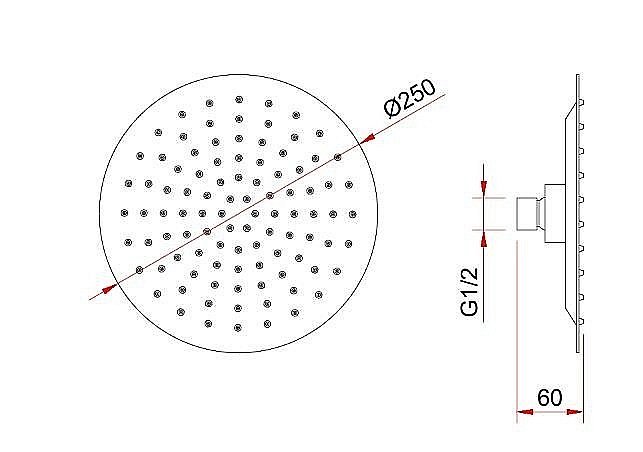 Душевая система Berges VENTAS 73003 хром купить в интернет-магазине сантехники Sanbest