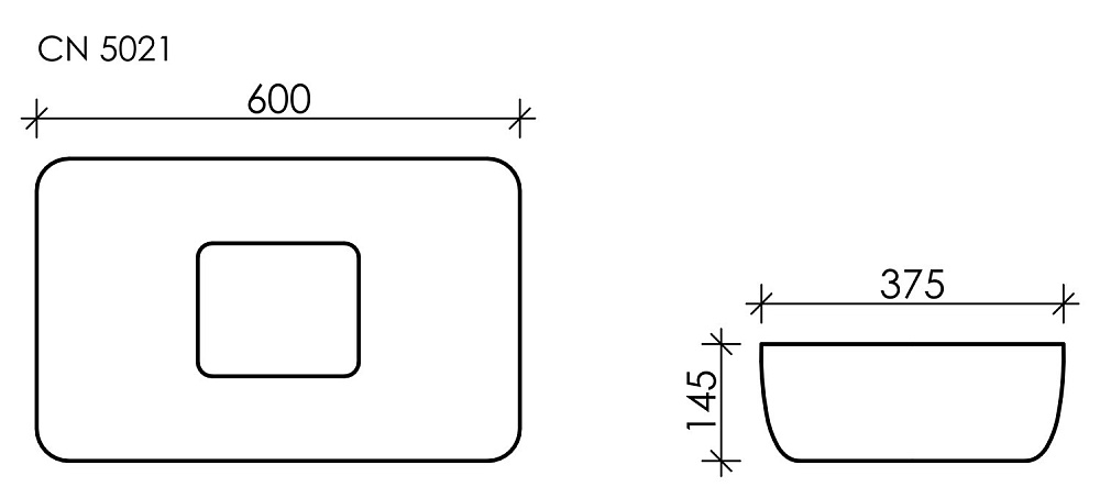 Раковина накладная Ceramica Nova Element CN5021 купить в интернет-магазине Sanbest