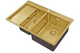 Мойка кухонная Zorg Inox SZR 5178-2-R Бронза купить в интернет-магазине сантехники Sanbest