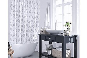 Текстильная шторка для ванной FIXSEN LAGUNA FX-1501A купить в интернет-магазине сантехники Sanbest