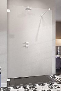 Душевое ограждение Radaway Essenza Pro White Walk-in 160 10103160-04-01 стекло прозрачное/профиль белый матовый купить в интернет-магазине Sanbest