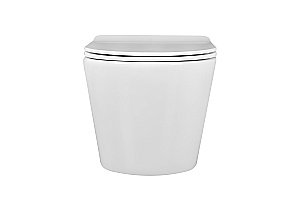 Унитаз подвесной Aquatek Вега AQ1905-00 белый, с крышкой микролифт, безободковый купить в интернет-магазине Sanbest