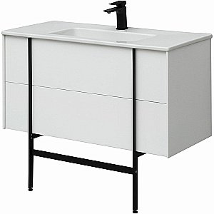 Тумба с раковиной Allen Brau REALITY 1.32008.WM 121 белая матовая для ванной в интернет-магазине Sanbest