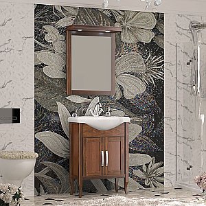 Тумба с раковиной Опадирис Мираж 65 светлый орех для ванной в интернет-магазине Sanbest