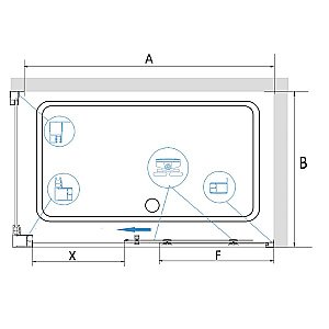 Душевой уголок RGW Classic CL-48B 32094885-014 150x80 стекло прозрачное/профиль черный купить в интернет-магазине Sanbest