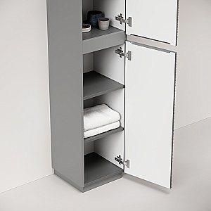 Шкаф-пенал напольный Sancos Folk Floor PFL35FES Ergraut soft для ванной в интернет-магазине сантехники Sanbest