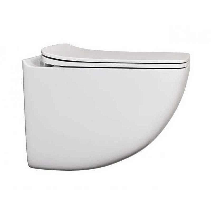 Унитаз Caprigo Modern Comfort C-1303 безободковый, с крышкой микролифт, белый купить в интернет-магазине Sanbest