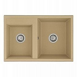 Мойка для кухни Акватон Делия 78 DBL 1A723132DE260 бежевый купить в интернет-магазине сантехники Sanbest