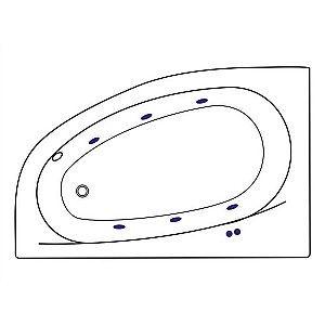 Ванна акриловая EXCELLENT Kameleon SOFT WAEX.KML17.SOFT.GL 170x110 белая с гидромассажем купить в интернет-магазине Sanbest