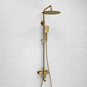 Душевая система WasserKraft Aisch 5500 SET2669 золото матовое купить в интернет-магазине сантехники Sanbest