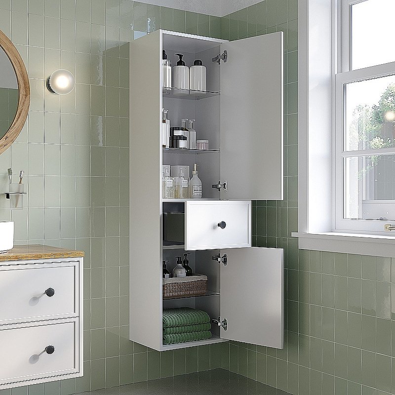 Пенал Iddis Torr 40 TOR40W0i97 белый матовый для ванной в интернет-магазине сантехники Sanbest