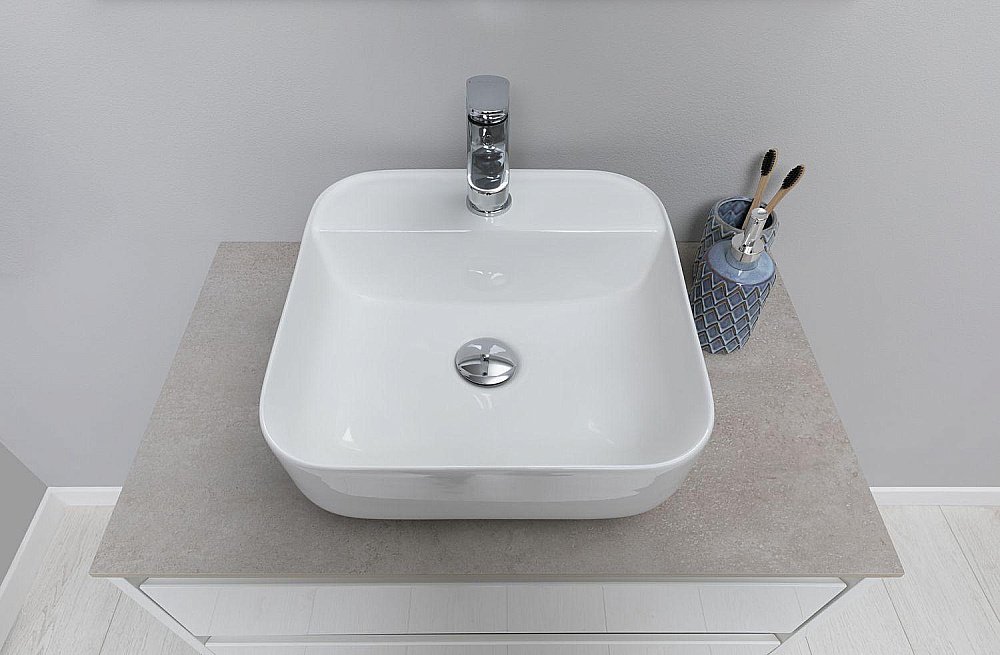 Столешница Aquanet Nova Lite 257611 75 серый для ванной в интернет-магазине сантехники Sanbest