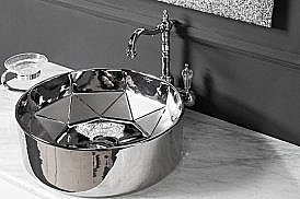 Раковина Armadi Art NeoArt ГРАНЬ 40 865 серебро купить в интернет-магазине Sanbest