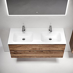 Тумба с раковиной Sancos Urban 120 UR120-2ECH дуб чарльстон для ванной в интернет-магазине Sanbest