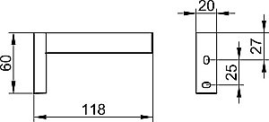 Держатель для туалетной бумаги KEUCO EDITION 90 SQUARE 19163010000 хром купить в интернет-магазине сантехники Sanbest
