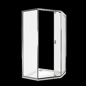 Душевой уголок Good Door INFINITY SHW-100-G-CH ИН00078 стекло grape/профиль хром купить в интернет-магазине Sanbest