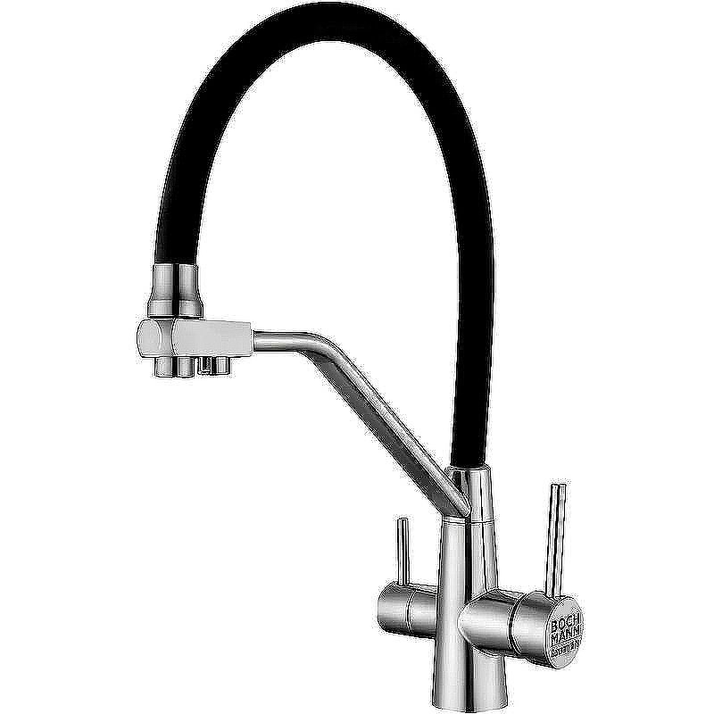 Смеситель для кухни Boch Mann Else BM10426 никель брашированный купить в интернет-магазине сантехники Sanbest