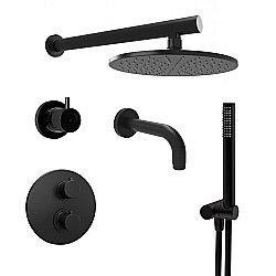 Душевая система PAINI Cox 78PZSET36911THSHBATH черная матовая купить в интернет-магазине сантехники Sanbest