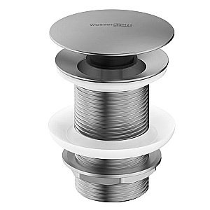 Донный клапан WasserKraft A244GR графит купить в интернет-магазине сантехники Sanbest