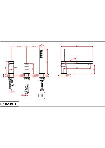 Смеситель для ванны D&K Bayern.Liszt DA1514905 черный матовый купить в интернет-магазине сантехники Sanbest